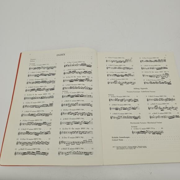 J.S. BACH BMV 772-801 2 and 3 Part Inventionen Und Sinfonies Wiener URTEXT - Picture 5 of 7